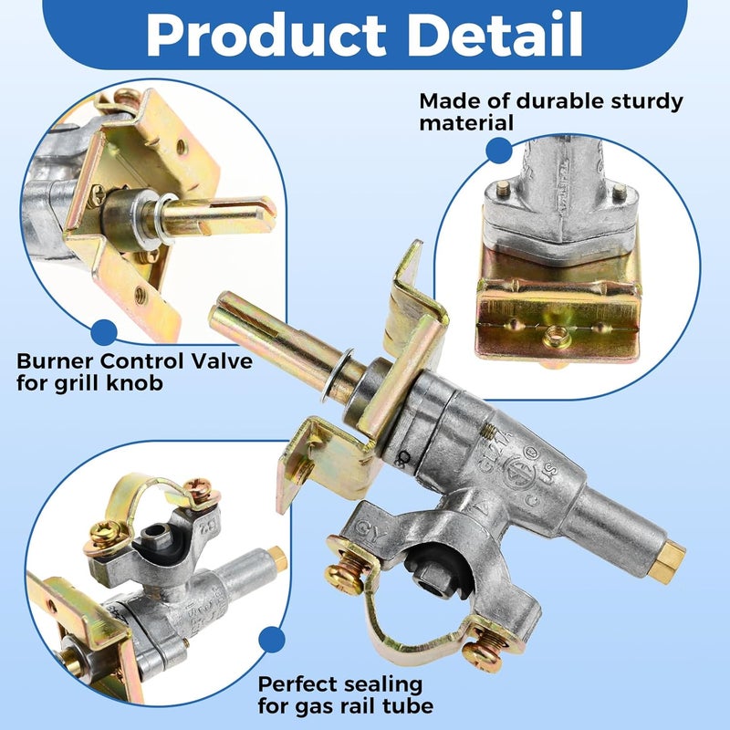 DRELD Blackstone 36 Griddle Burner Valve for Blackstone 36 Inch 1554 1863 1825 1818, Replacement for Blackstone Grill Parts Replacement Gas Valve (2 Pack) - Image 5